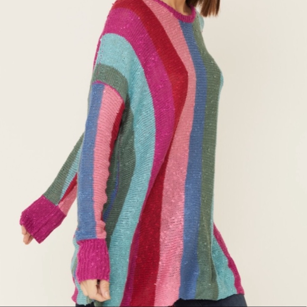 Show Me Your MuMu bonfire colorful knit sweater - Picture 2 of 3